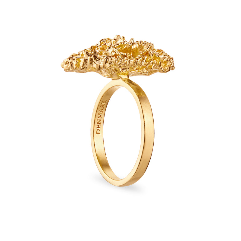 Statement Persille Ring Forgyldt