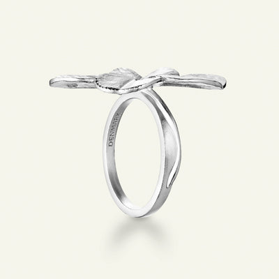 Firkløver Statement ring sølv