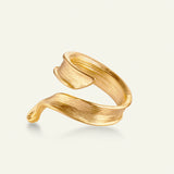 Græs Statement Ring 18 karat guld