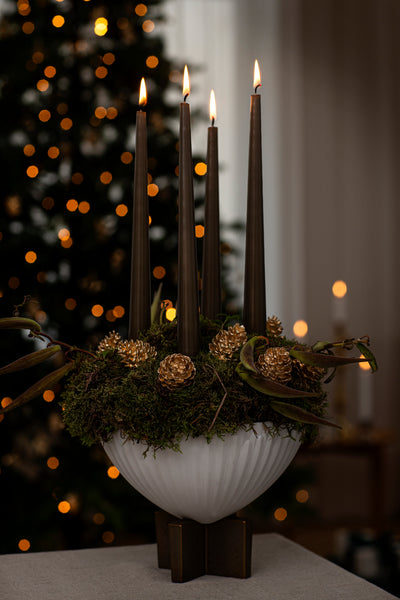 Fyrrekogle, 18 karat guldbelagt